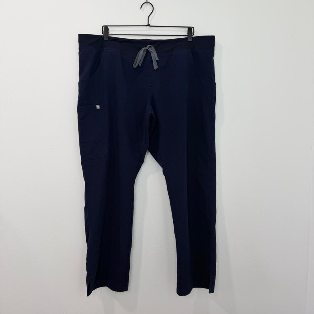 Figs Kade Cargo Scrub Pants Pockets Navy Size XXL